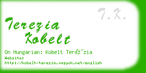 terezia kobelt business card